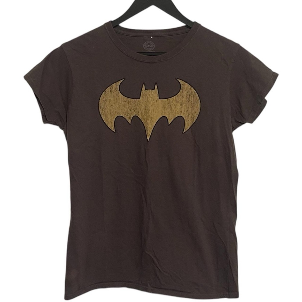 DC comics Batman superhero front logo graphic short sleeve crewneck T-Shirt